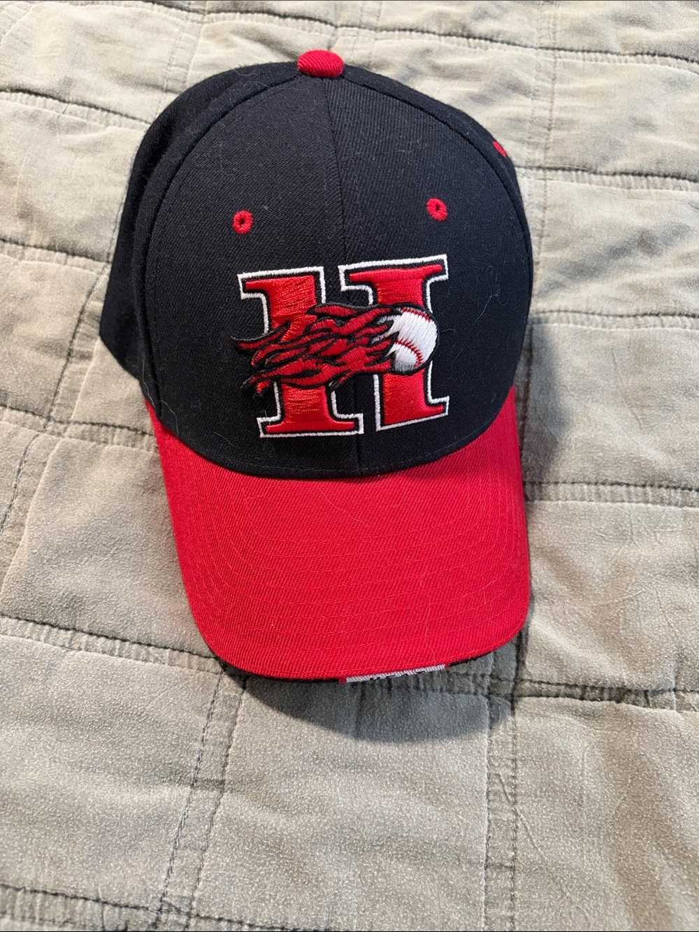 Black and Red Baseball Cap with H Logo